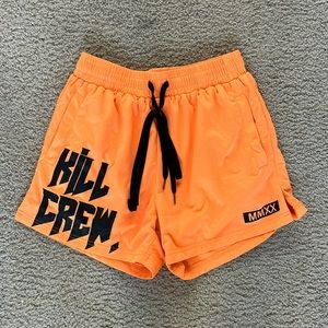 KillCrew orange shorts